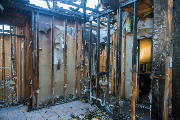 Professional Soot Cleanup technician working in Forest City, PA